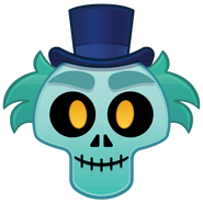 The Hatbox Ghost's emoji for Disney Emoji Blitz.