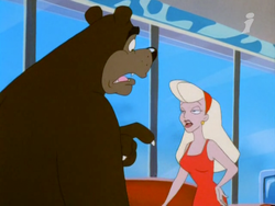 Leslie telling Smolder that she is not his girlfriend.