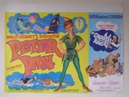 Poster from a release in the United Kingdom on December 22, 1974, on a double bill with a re-release of Peter Pan