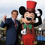 Regis Philbin with Mickey Mouse.