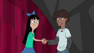 Stacy and Coltrane meet and shake hands