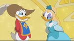 Donald and Daisy as a couple at the end of The Three Musketeers.