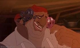 John Silver with his pet Morph