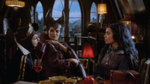 The Evil Queen with her daughter and Maleficent