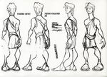 Another model sheet of teenage Hercules by Randy Haycock.