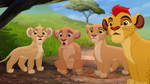 Tiifu, Zuri, Kiara, and Kion