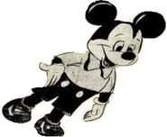 Pencil sketch of the second Mickey Mouse balloon, 1971.