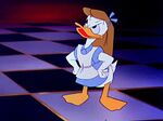 Donald as Alice in Donald in Mathmagic Land