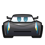 Jackson Storm's emoji for Disney Emoji Blitz.