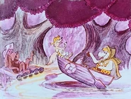 Hound Dog, Forlon Fox, and the Ol' Gray Mare in Rainbow Hollow concept art.jpg (124 KB) Concept art of the Hound Dog next to the Forlorn Fox and the Hound Dog in Rainbow Hollow for Splash Mountain.