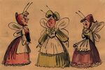 SleepingBeauty1959TheThreeGoodFairiesConceptDesign3.jpg (324 KB) Early concept design by Disney Studio Artist.