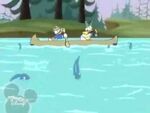 Donald rowing for daisy