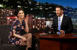 Sarah Silverman visits Jimmy Kimmel Live in May 2017.