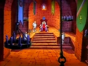 King Gregor in his throne room