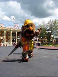 Sweetums in the Walt Disney World cavalcade