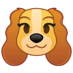 Lady's emoji for Disney Emoji Blitz