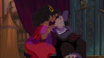 Frollo encountering Esmeralda for the first time.