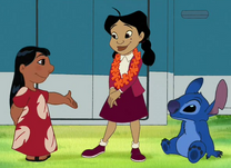 Lilo y Stitch conocen a Penny Proud.