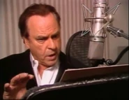 Rip Torn behind the scenes of Hercules.