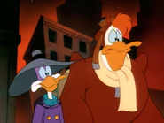 Turbo met Darkwing Duck in de gelijknamige tv-serie
