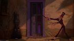 Facilier invites Naveen and Lawrence to enter the Emporium.