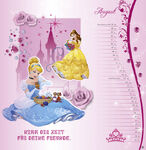 Princess calendar