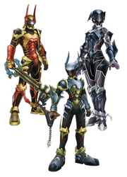 Terra, Aqua, and Ven's Armors KHBBS