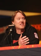 Don Hall speaks at the 2014 New York Comic Con.