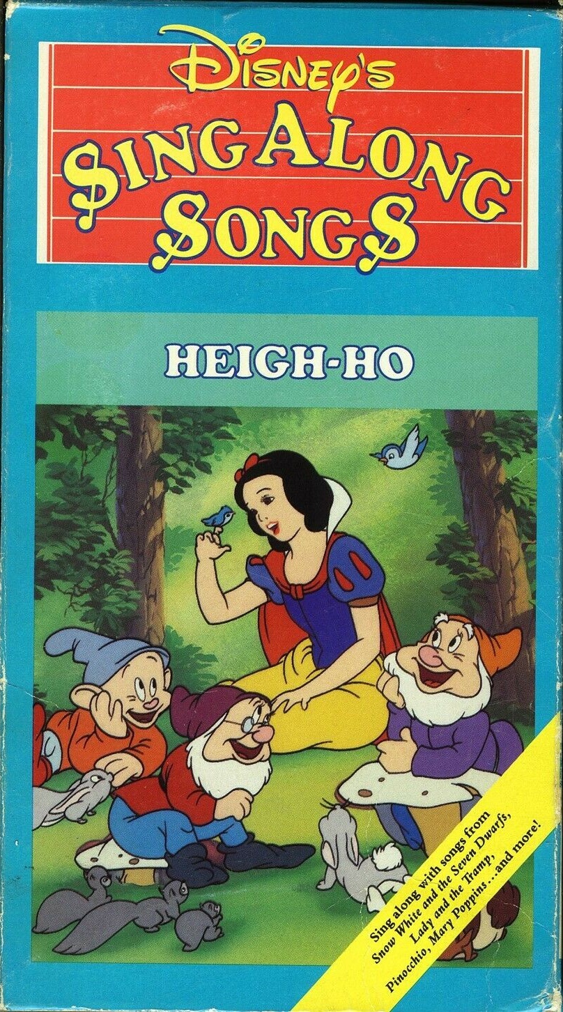 Disney Sing Along Songs Heigh Ho Vhs 1994 Quick Delivery Flavorsqa 