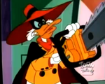 Negaduck armed with his signature Chainsaw