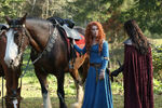 Angus with Merida and Mulan in Once Upon a Time