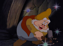 Happy working in the mine.