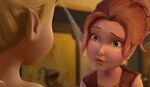 Zarina talking to Tinkerbell before she shows Tink the experiments