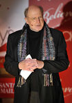 David Ogden Stiers speaks onstage at the Christmas Window Unveiling Spectacular in NYC'S Macy's Herald Square in November 2009.