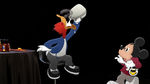 Donald Duck and Mickey Mouse in Hot Ones on First We Feast