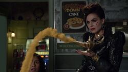 Once Upon a Time - 6x10 - Wish You Were Here - Evil Queen with Genie Lamp