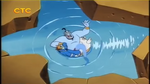 Donald as an inner tube in Aladdin: The Series