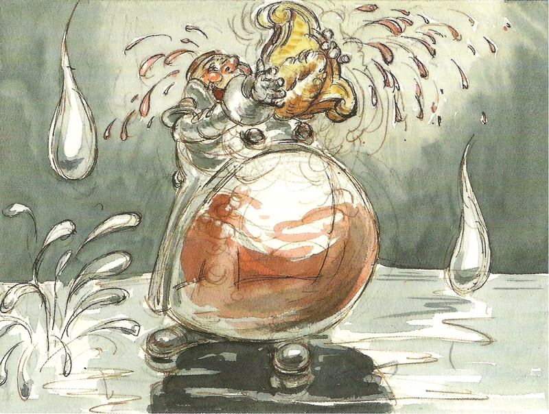 Anthropomorphic "Drink Me" Bottle