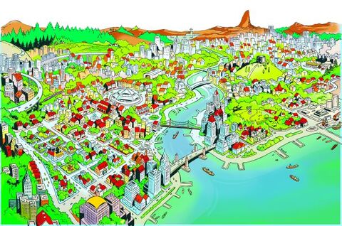 Stadtplan von Entenhausen | Disney Wiki | Fandom