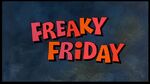 Original movie title card of Freaky Friday.