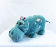 A plush toy of a hippopotamus