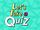 Let's Take a Quiz (song)