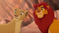 Nala with Simba in The Lion Guard.