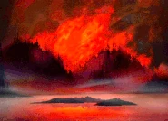 Пожар в лесу