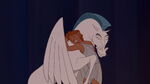 Hercules reunites with Pegasus.