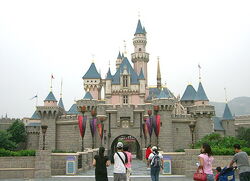 Hong Kong Disneyland's iconic Sleeping Beauty Castle