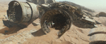 Executor-class Star Dreadnought wreckage on Jakku