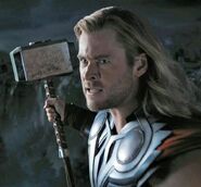 Thor holding Mjolnir