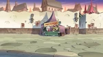 Where are the customers and other stands?