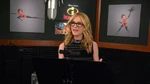 Holly Hunter behind the scenes of Incredibles 2.